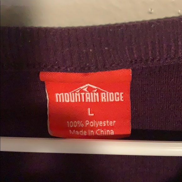 Mountain Ridge Purple Button Up Sweater- Large - Picture 4 of 4